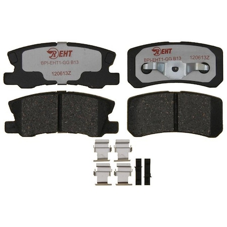 R/M Brakes BRAKE PADS OEM OE Replacement Hybrid Technology Includes Mounting Hardware EHT868H